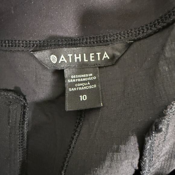 Athleta Pants Womens 10 Black Joggers Performance Stretch Waist Pull On - Picture 10 of 11